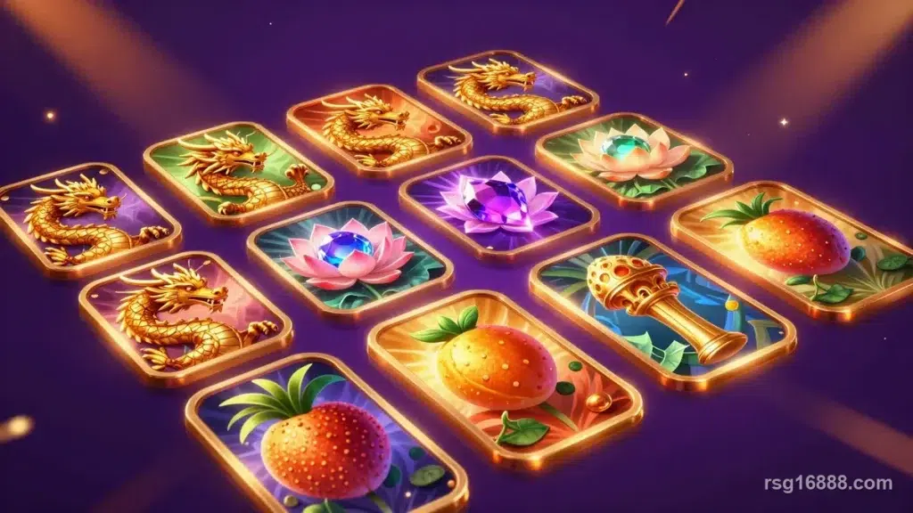 รวมเกมสล็อตค่าย RSG ธีมม่วงทอง